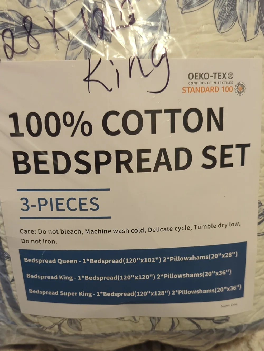 Botanical Oversized King Bedspreads 128